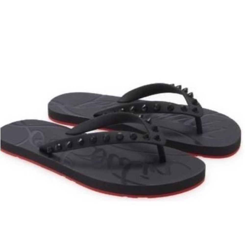 Christian Louboutin Spiked Flip Flop Sandal
